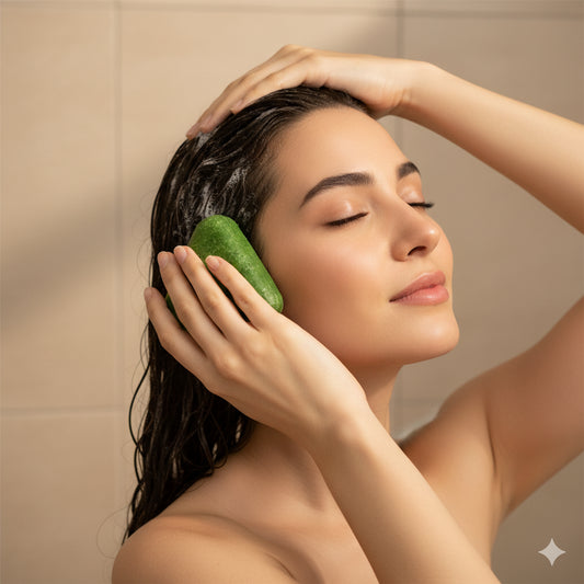 الصابونة الكورية الترند 🇰🇷… توقف التساقط وتطوّل شعرك من أول أسابيع! 🎁 + حبة إضافية مجانًا